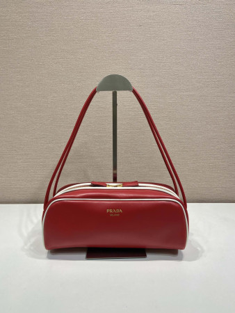 Prada Swing smooth leather shoulder bag 28x11.5x10cm