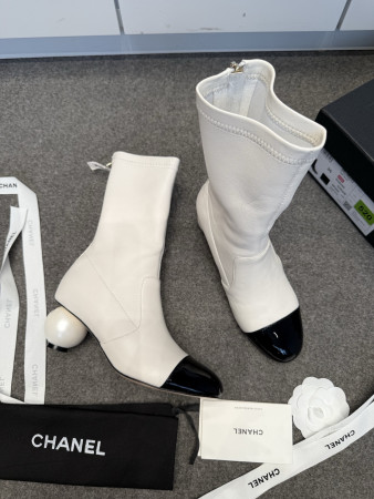 UA Chanel Mid-Calf Boots 6.5cm Heel