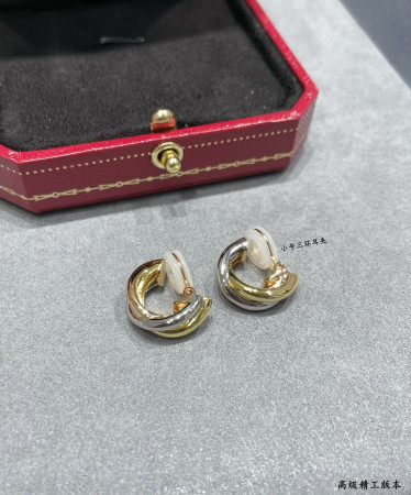 Cartier small three-ring earrings
