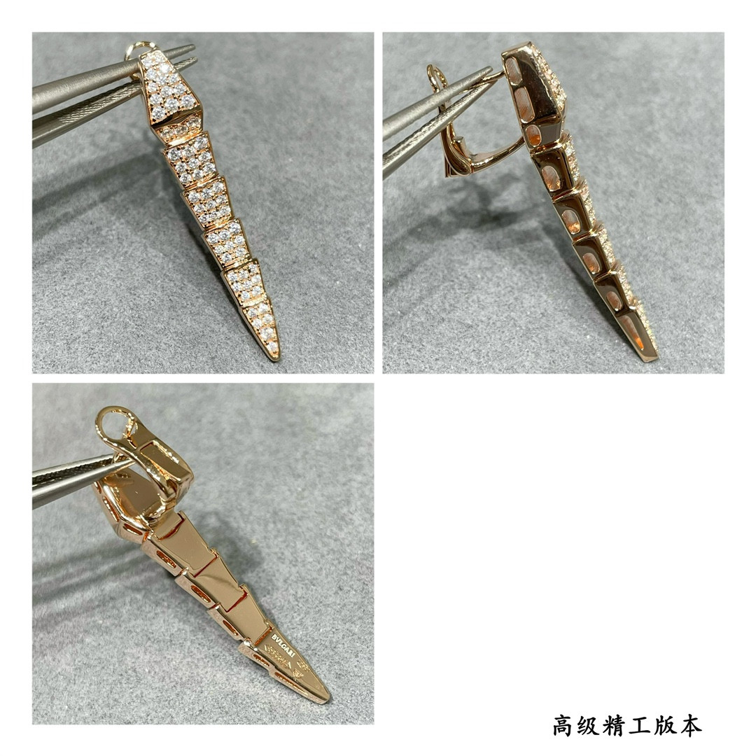 Bvlgari Full-level drill snake Earrings