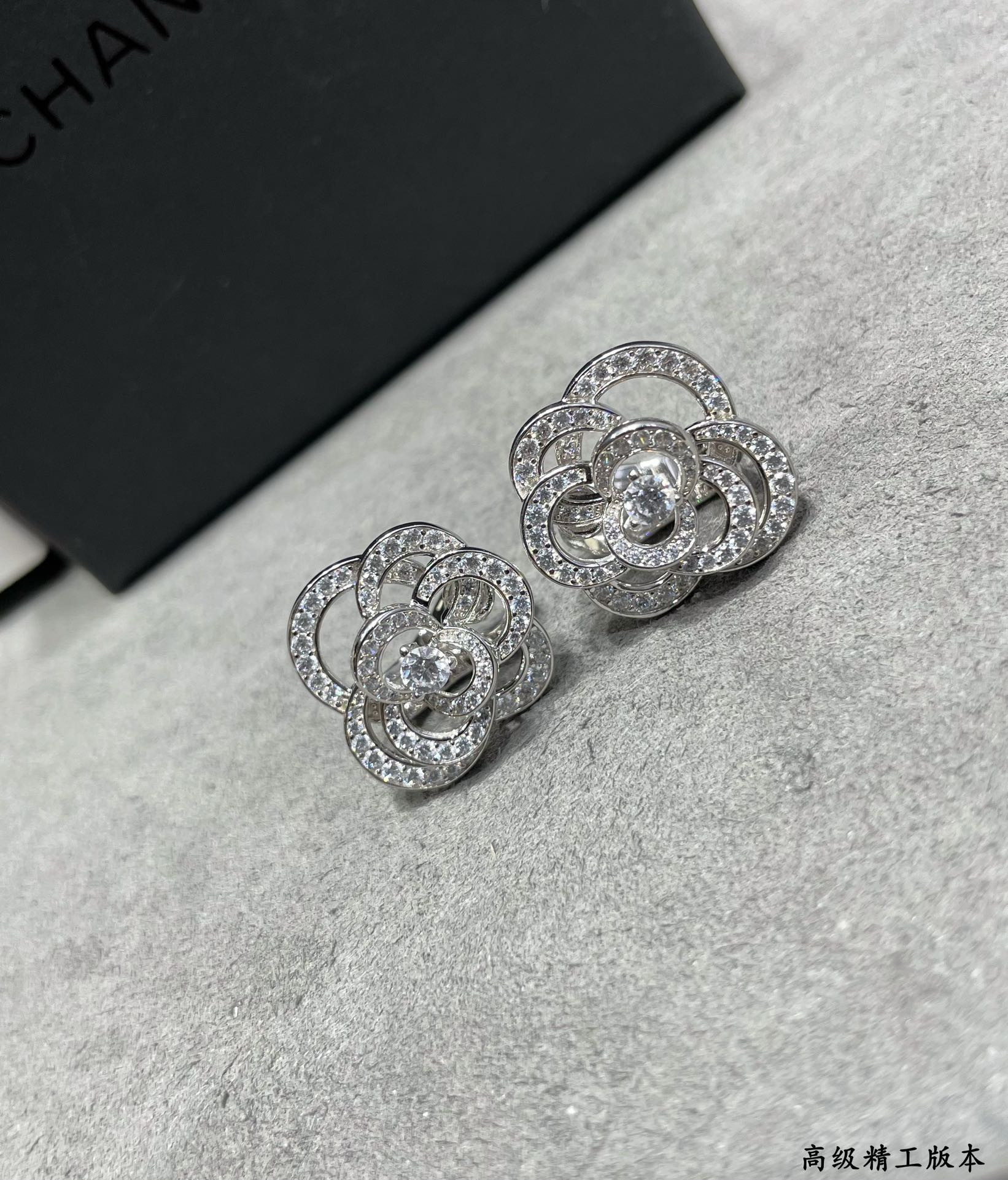 Chanel Camellia Earrings