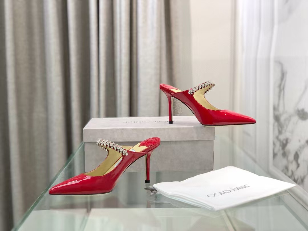 UA Jimmy Choo Mules En Cuir Bing