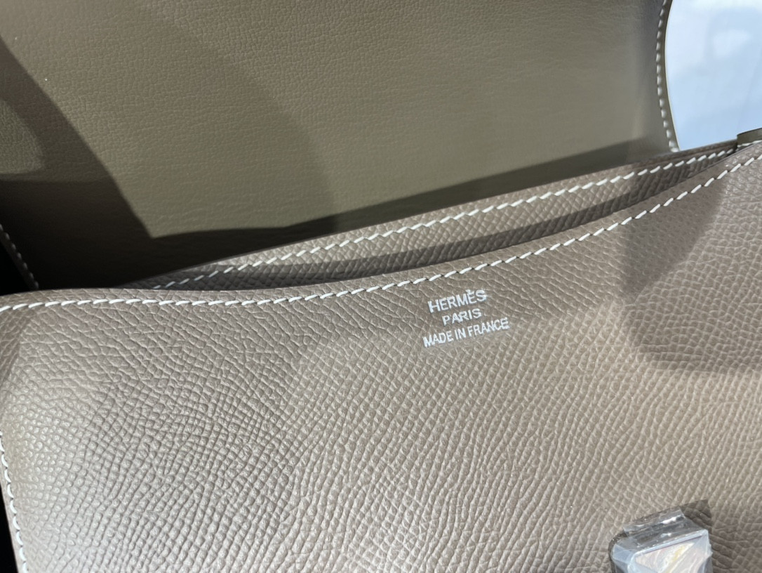 Hermes Constance 24 Epsom leather silver hardware  9.4"x5.9"x3"