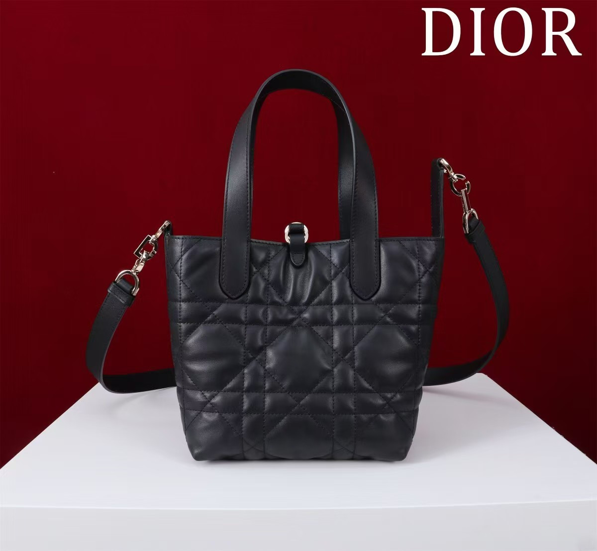 Dior Small Dior Toujours Vertical Tote Bag 18.5 x 18.5 x 12 cm