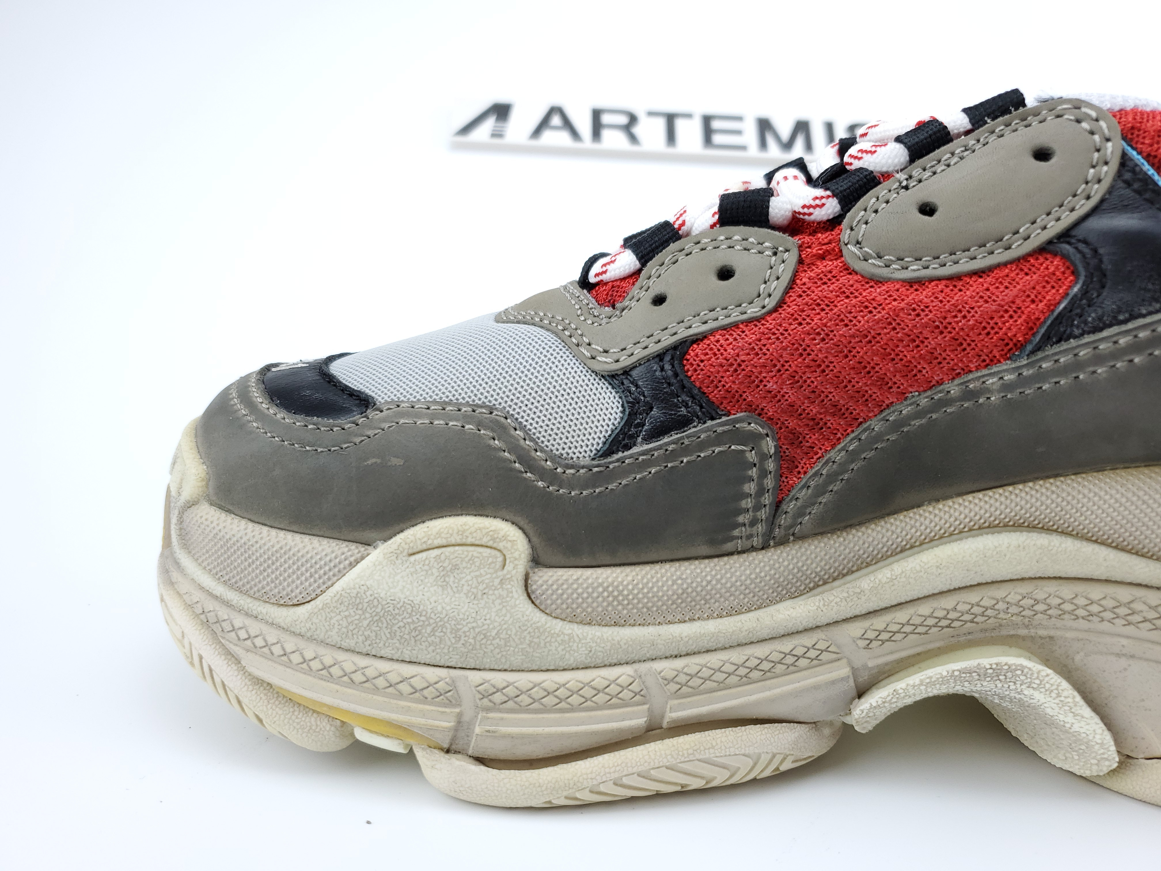 Balenciga Triple S Grey Red Blue (2018 Reissue)