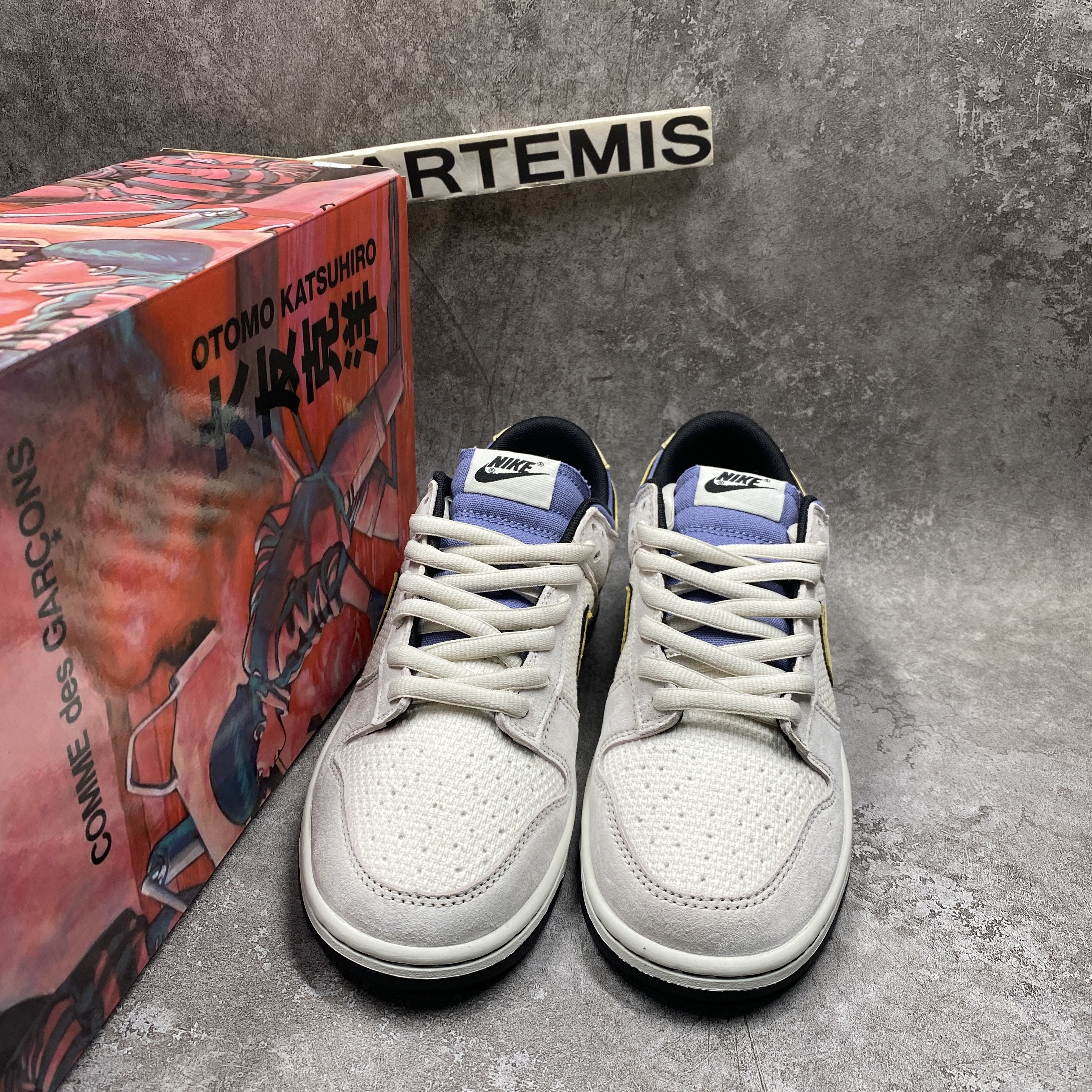 Otomo Katsuhiro x Nike SB Dunk Low Steamboy OST Yellow Blue