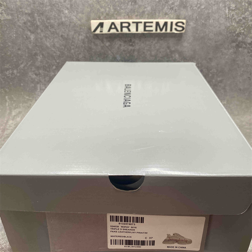 UA Balenciaga Triple SDIY Metal White Red