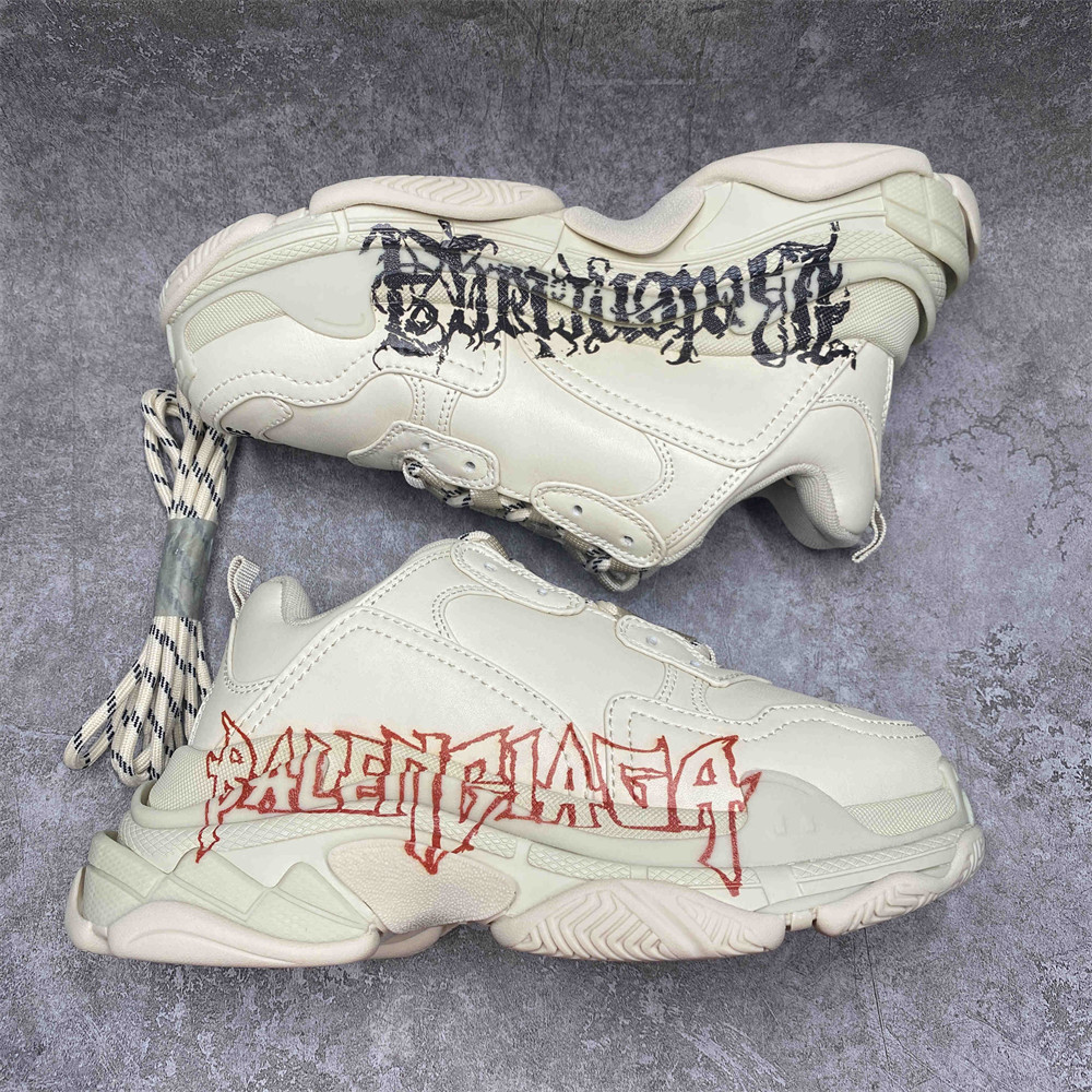 UA Balenciaga Triple SDIY Metal White Red