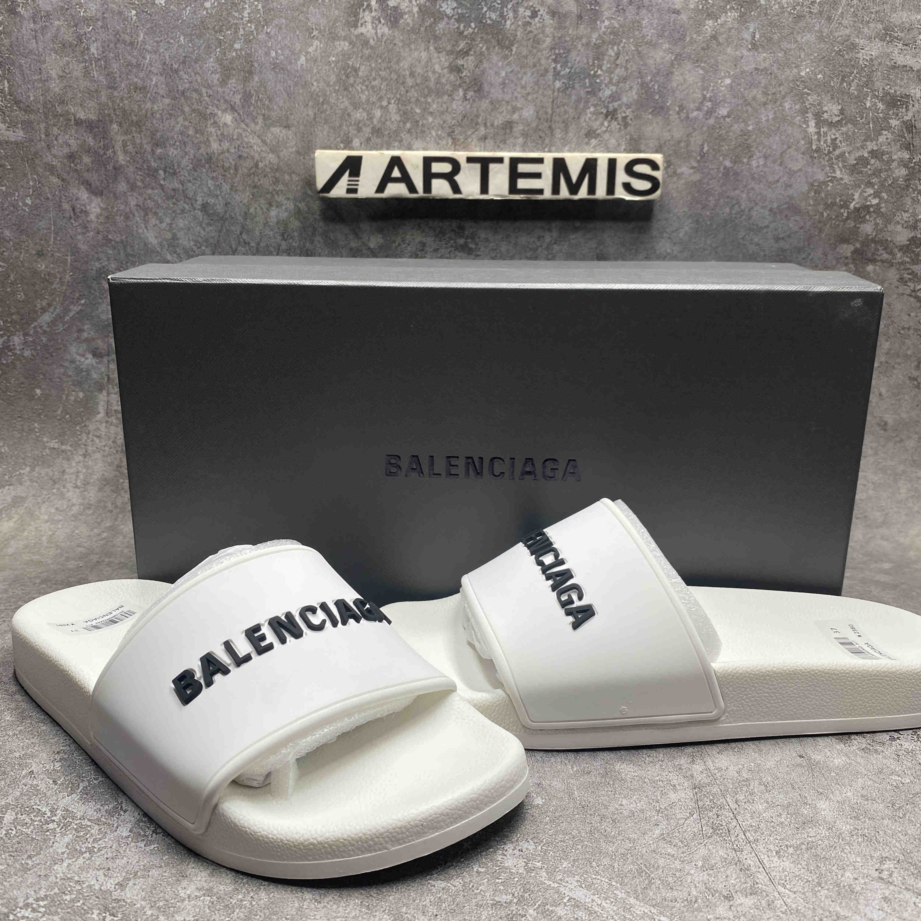 Balenciaga Pool Slide White