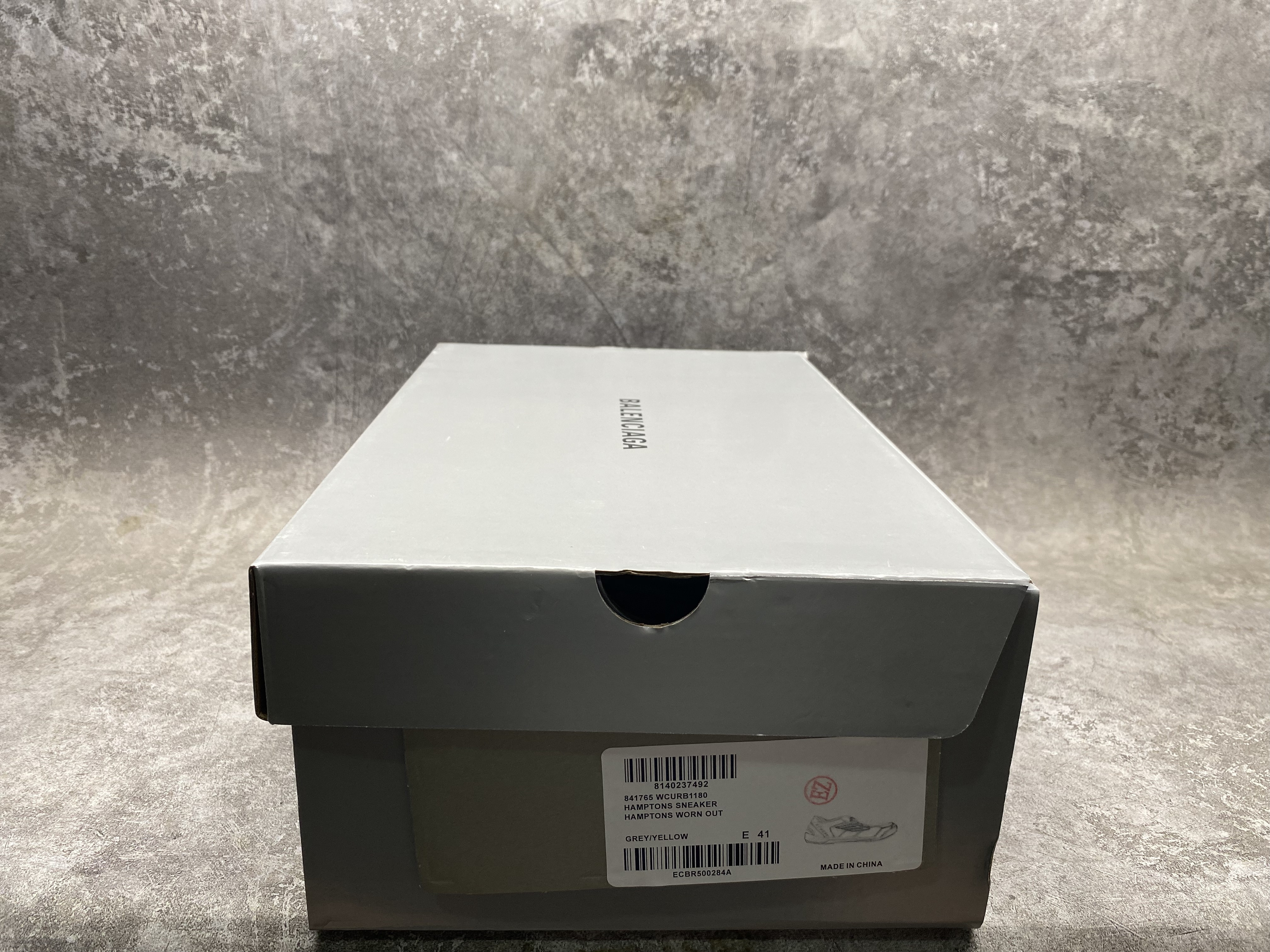 UA Balenciaga Hamptons Worn-out Sneaker in Grey/yellow(run one size large)