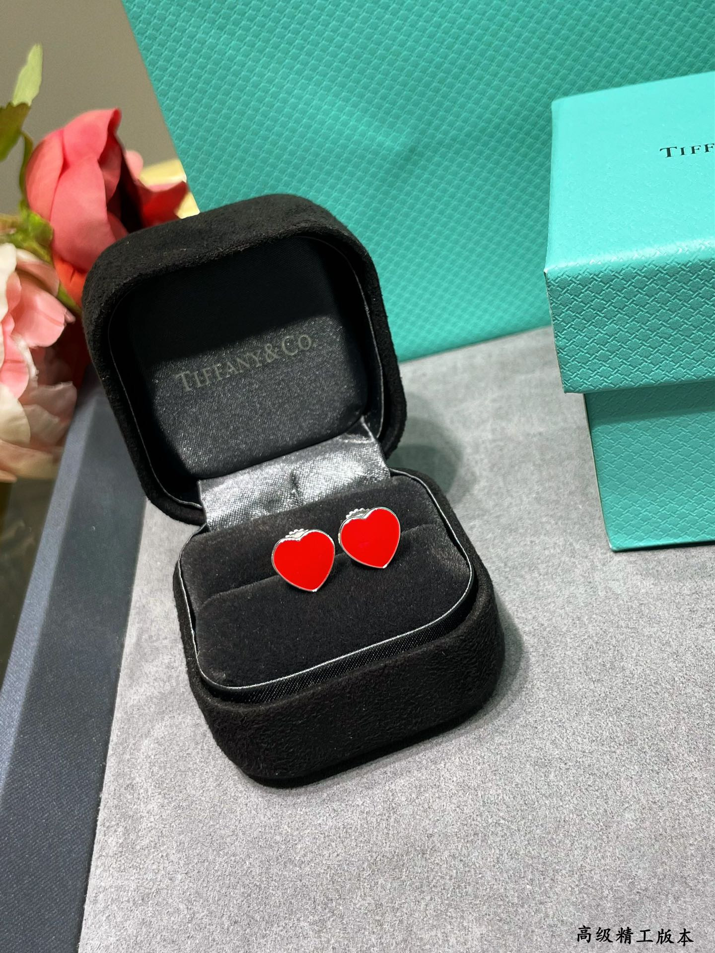 Tiffany & Co. Heart Stud Earrings Ag925