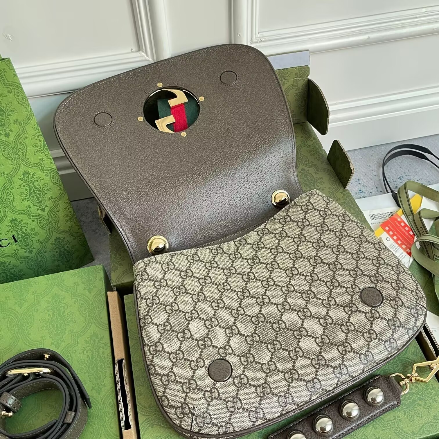 GUCCI BLONDIE TOP HANDLE BAG 29x22x7cm