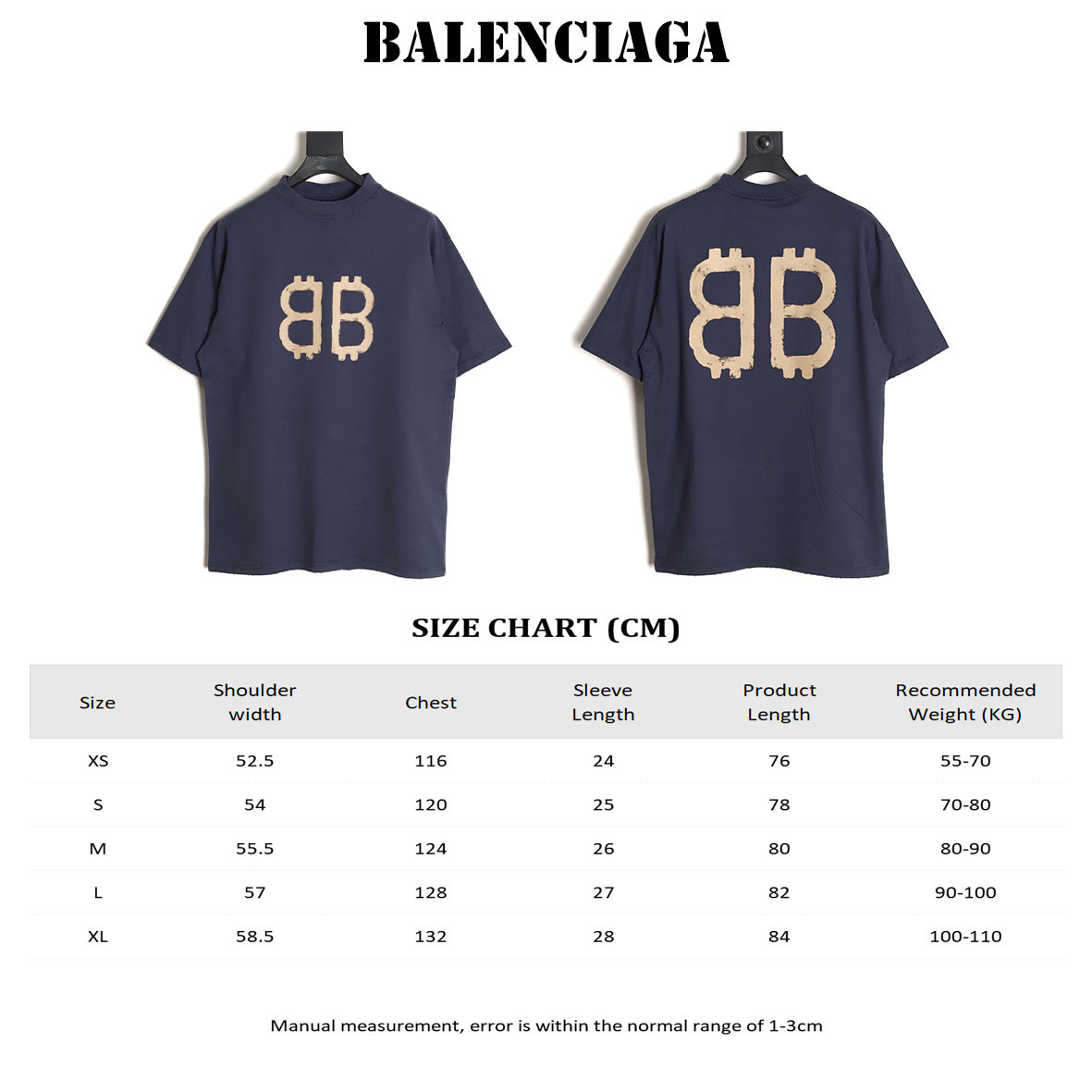 Balenciaga BLCG 24SS Short-sleeved T-shirt