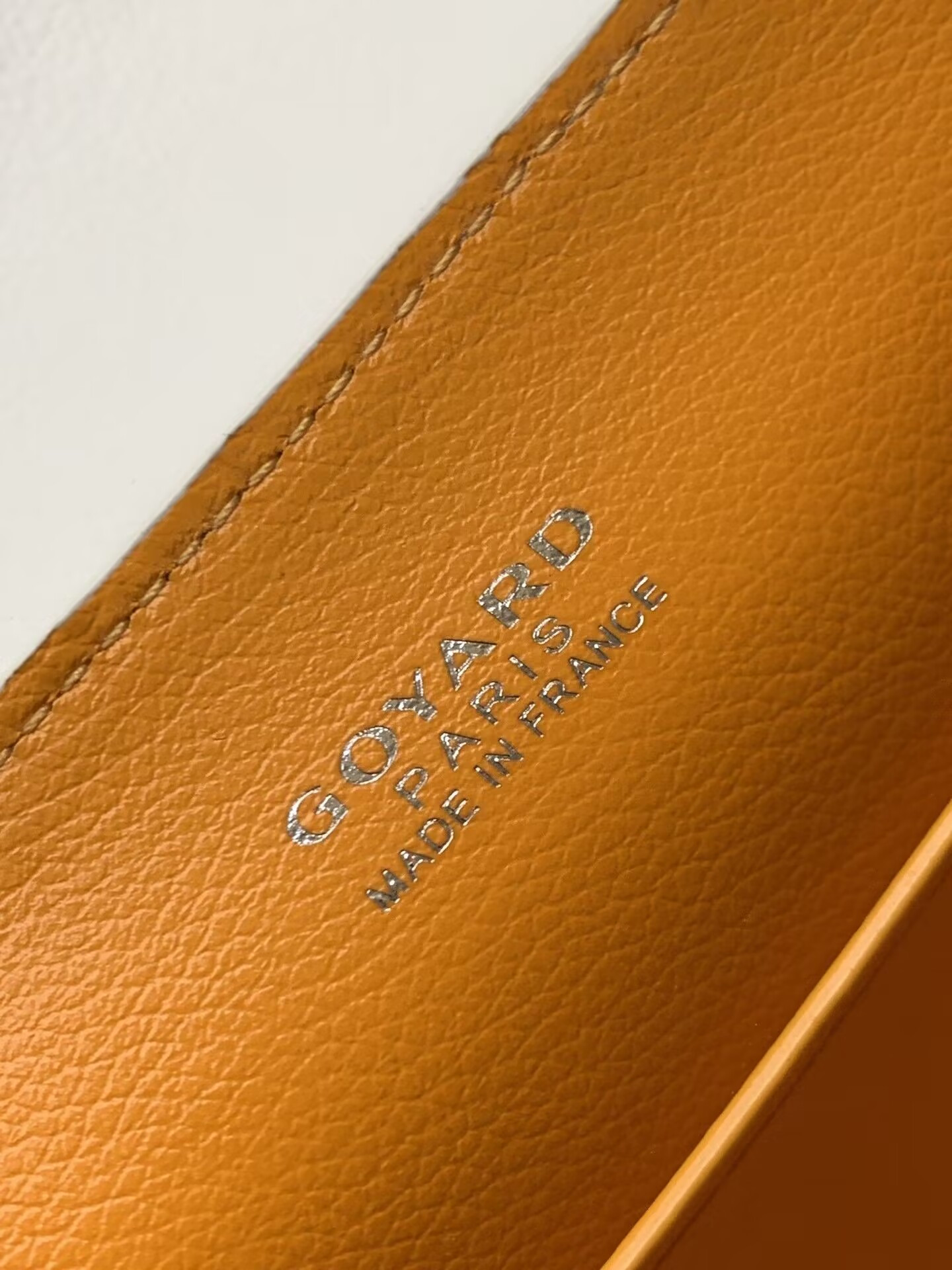 Goyard White Mini Goyardine Saigon Souple 15x20x7cm