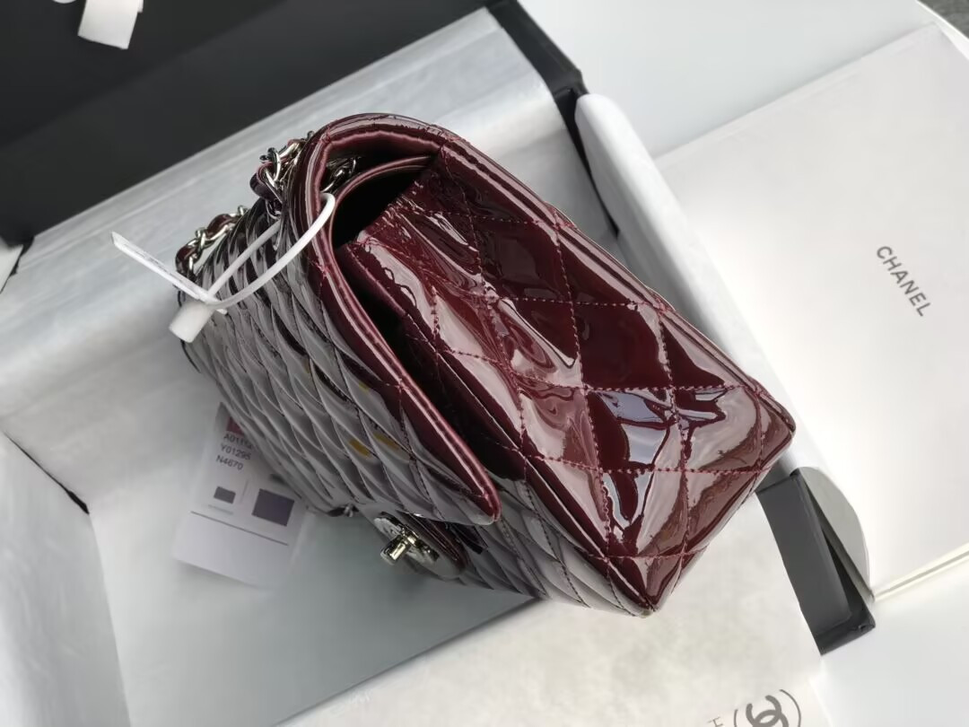 Chanel  Classic Flap Bag Burgundy 25cm