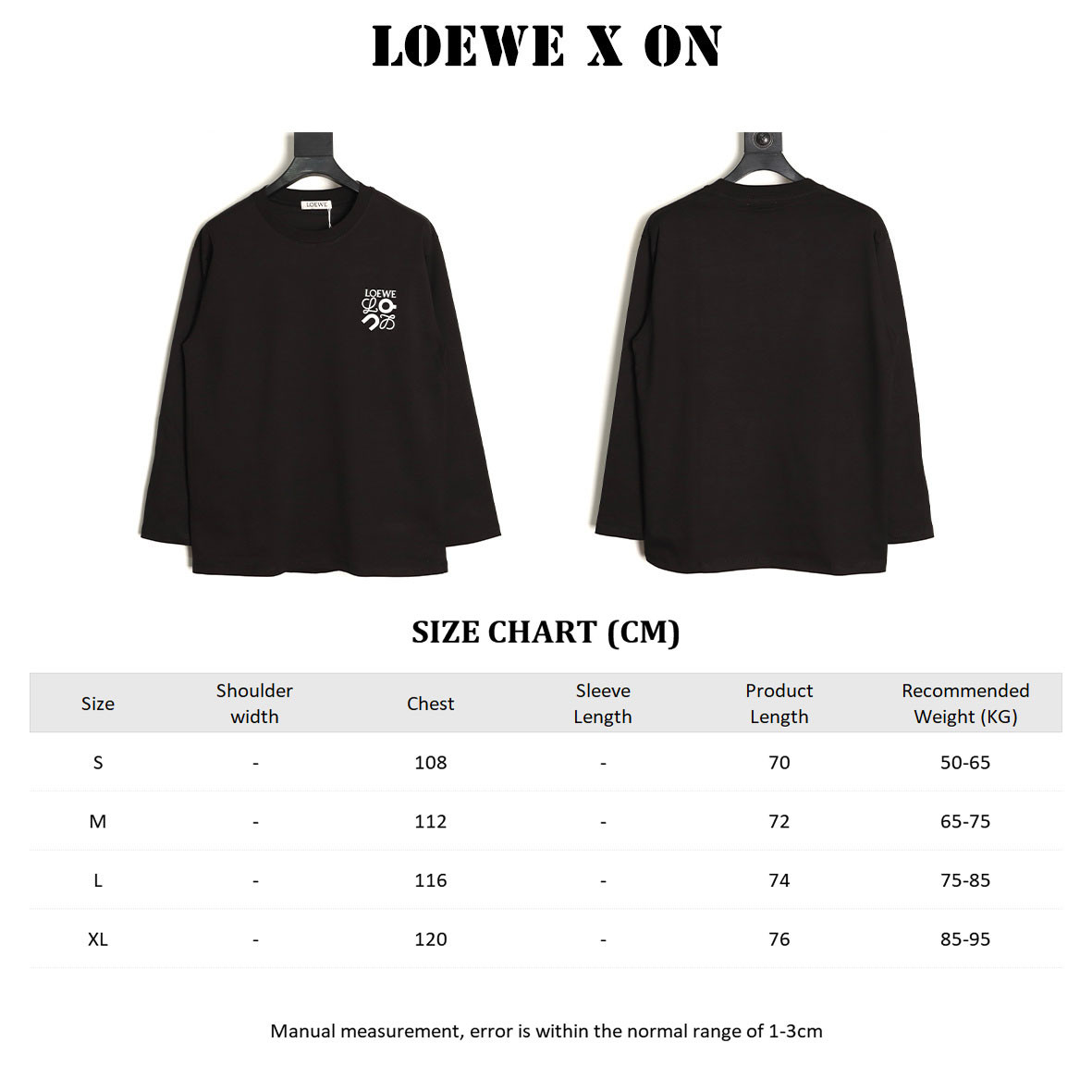 Loewe & on 25Fw Long-sleeved T-shirt
