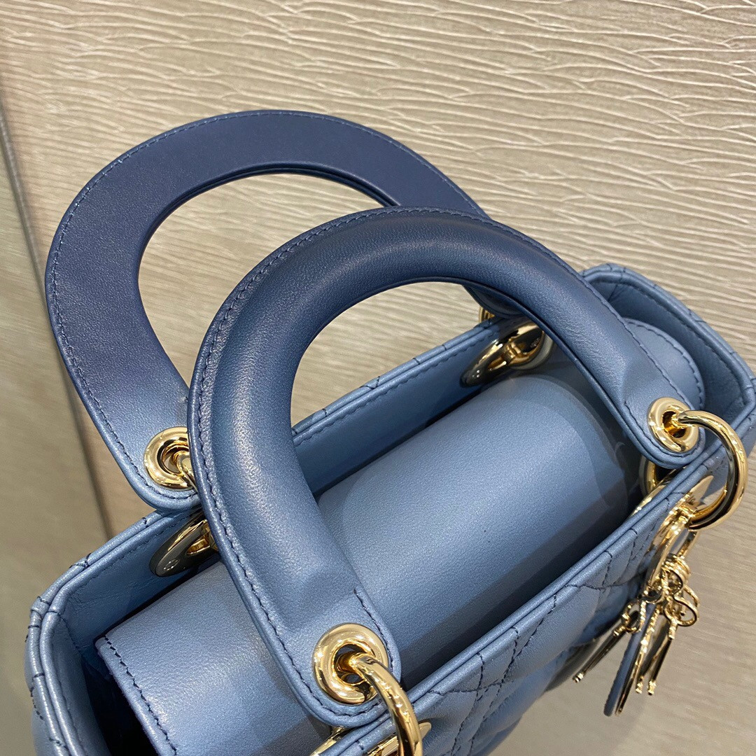 Small Lady Dior Bag 8 x 6.5 x 3 inches