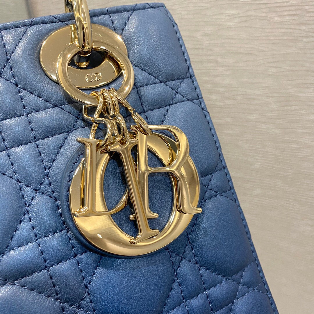 Small Lady Dior Bag 8 x 6.5 x 3 inches