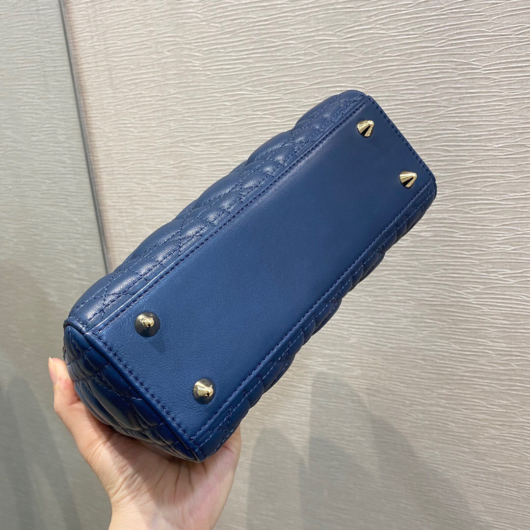 Small Lady Dior Bag 8 x 6.5 x 3 inches