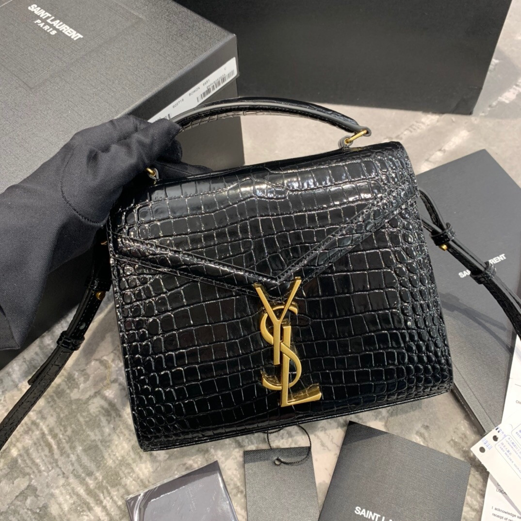 Small YSL Cassandra Monogra Clasp Bag