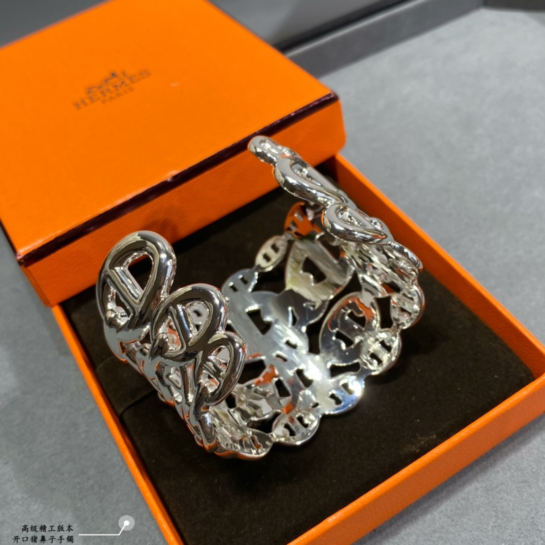 Hermes Open pig nose Bracelet