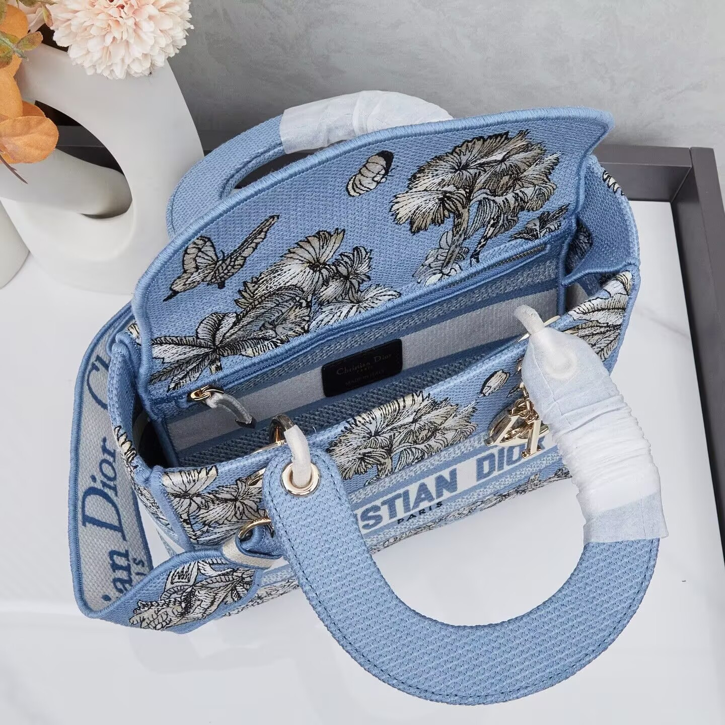 Dior Dioriviera Medium Dior Lady D-Lite Bag 24x20x11cm