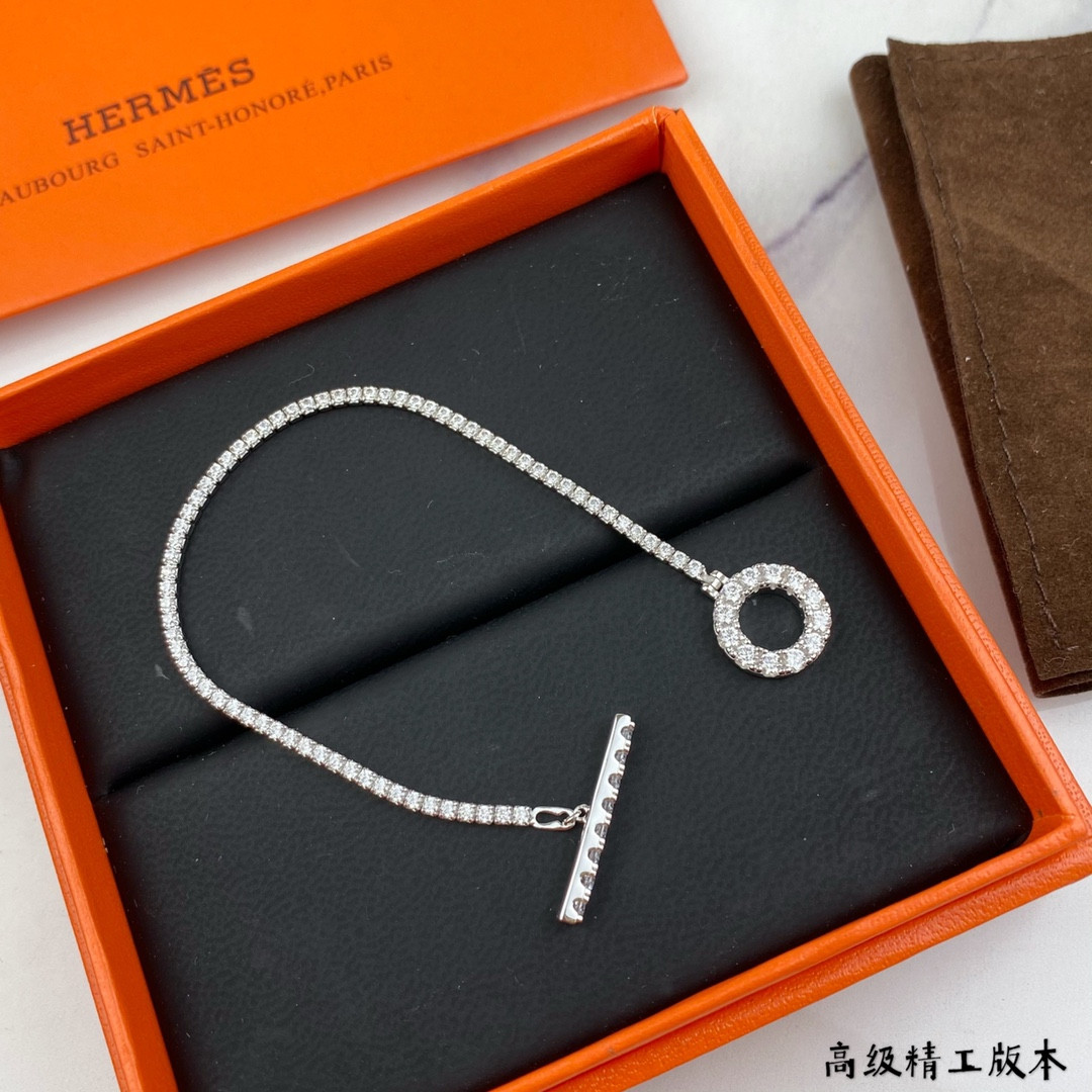 Hermès OT Fully Diamond-Encrusted Bracelet