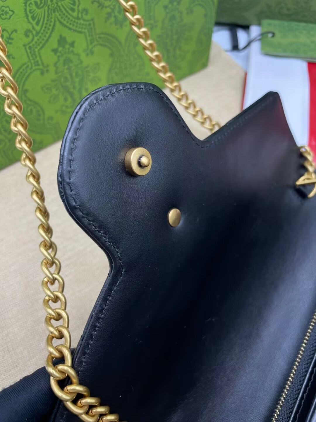 Gucci GG Marmont wallet on chain 20x13x6cm