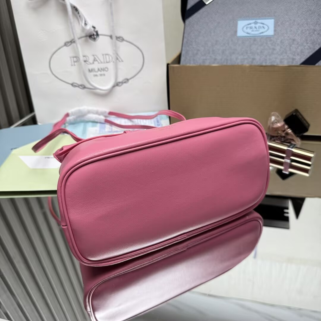 Prada Slouchy Lambskin Leather Shoulder Bag 25x18.5x11.5cm