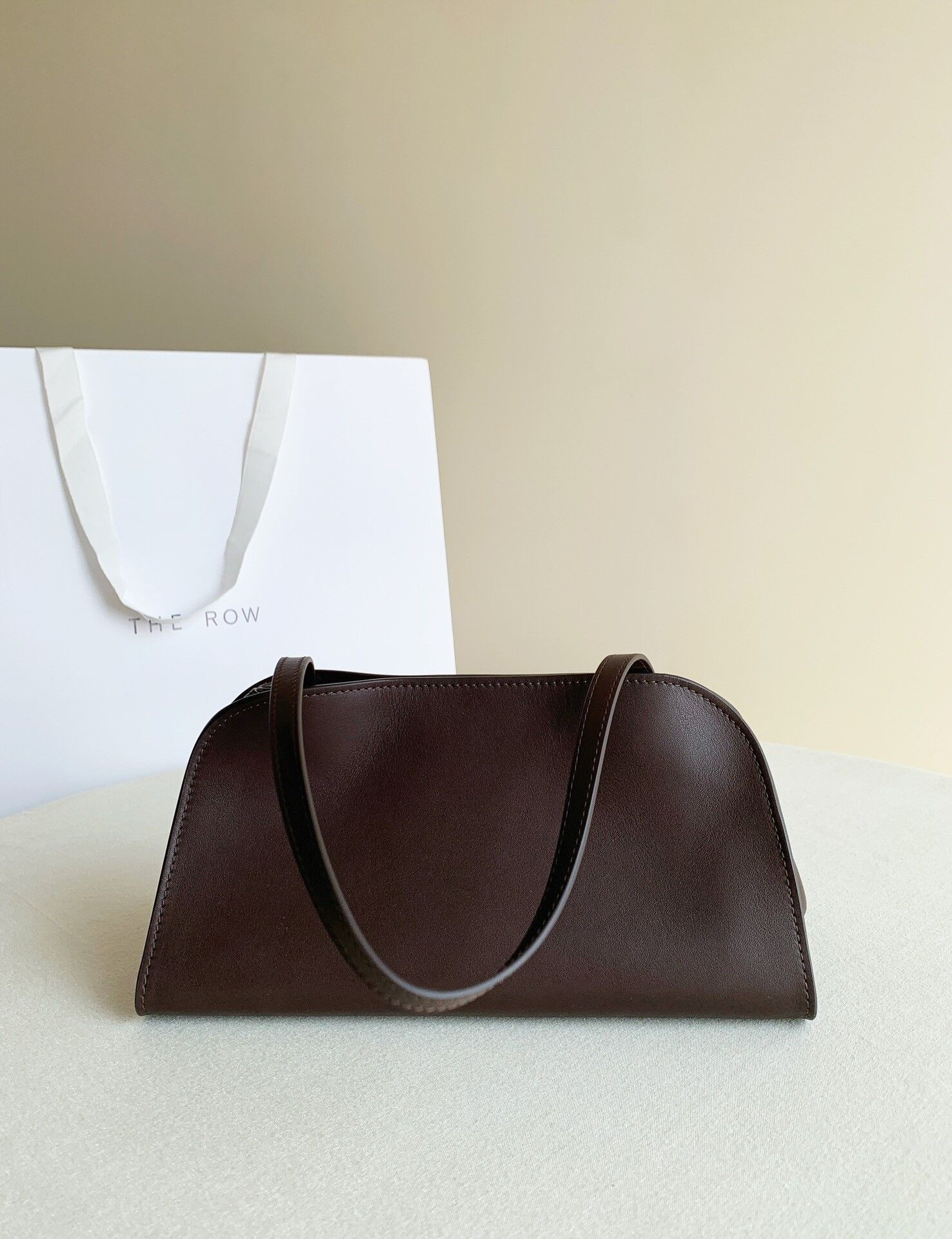 The Row Peggy Clutch in Leather 28x13x14cm