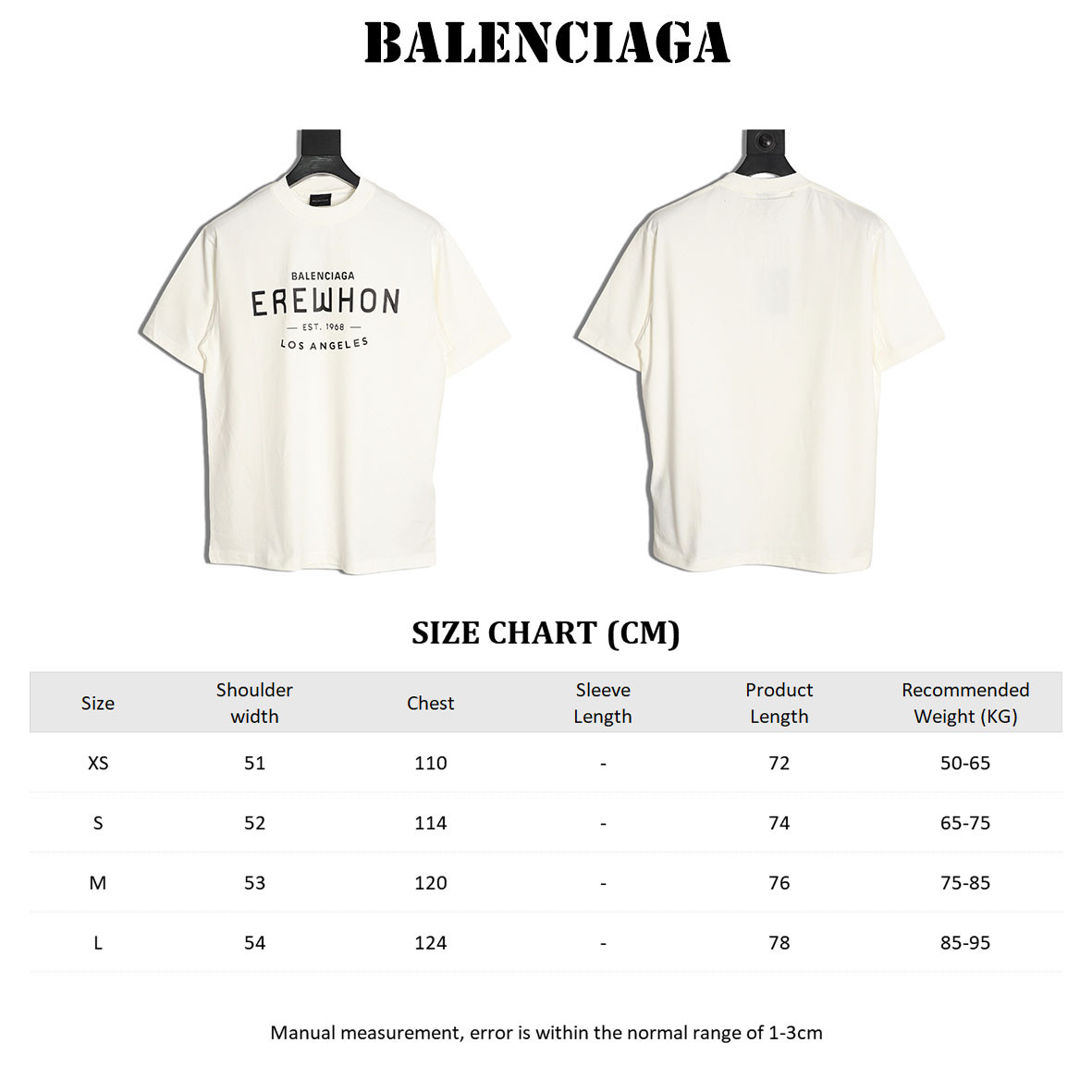 Balenciaga 25ss Short-sleeved T-shirt