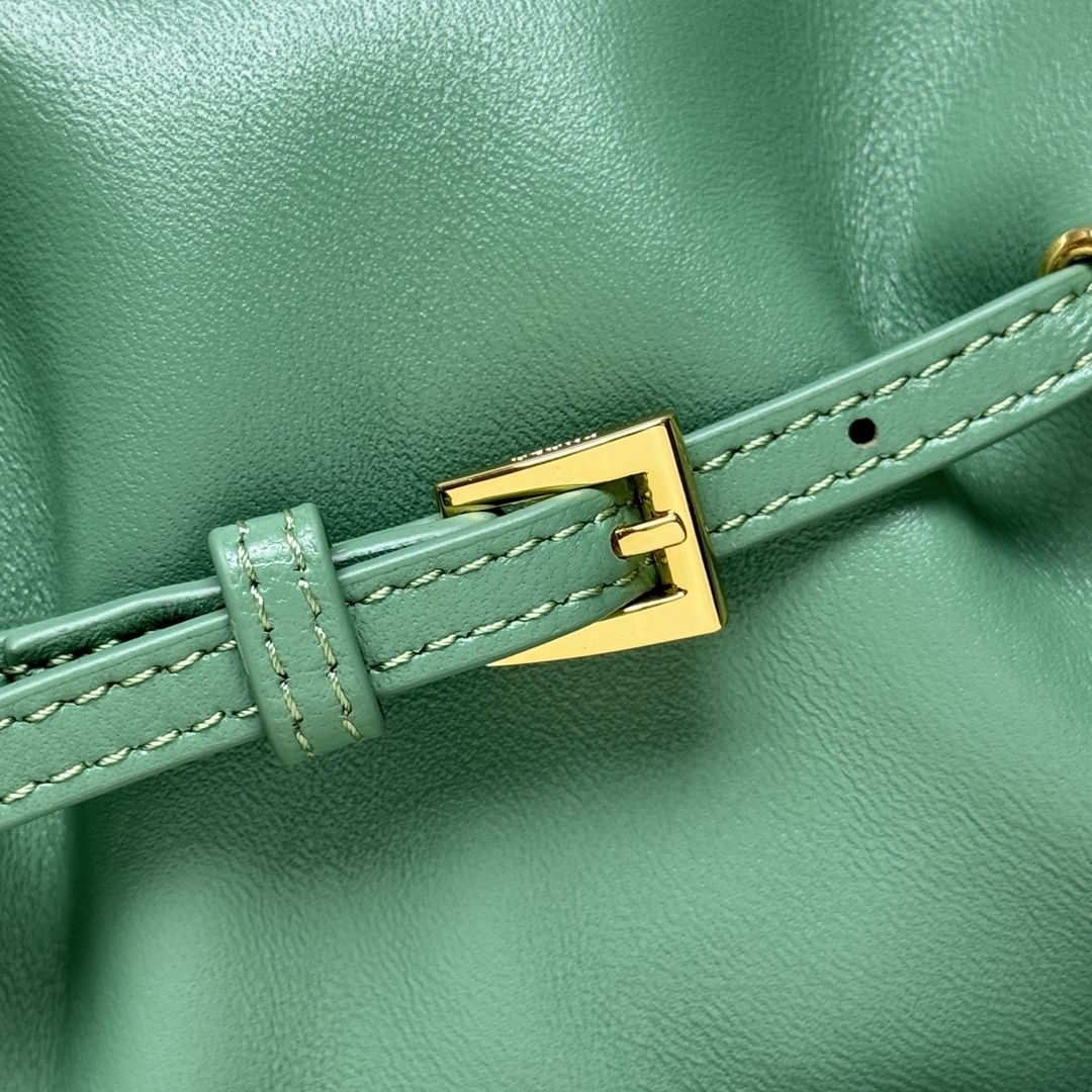 Prada Slouchy Lambskin Leather Shoulder Bag 25x18.5x11.5cm