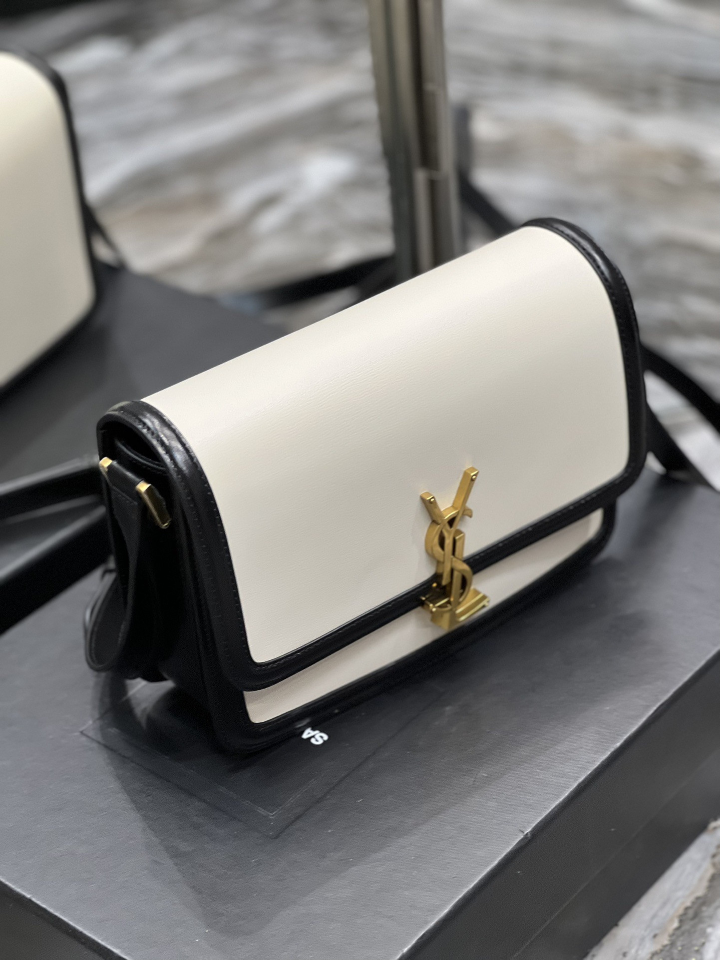 YSL SOLFERINO SMALL SATCHEL IN BOX SAINT LAURENT 19 X 13 X 5 CM