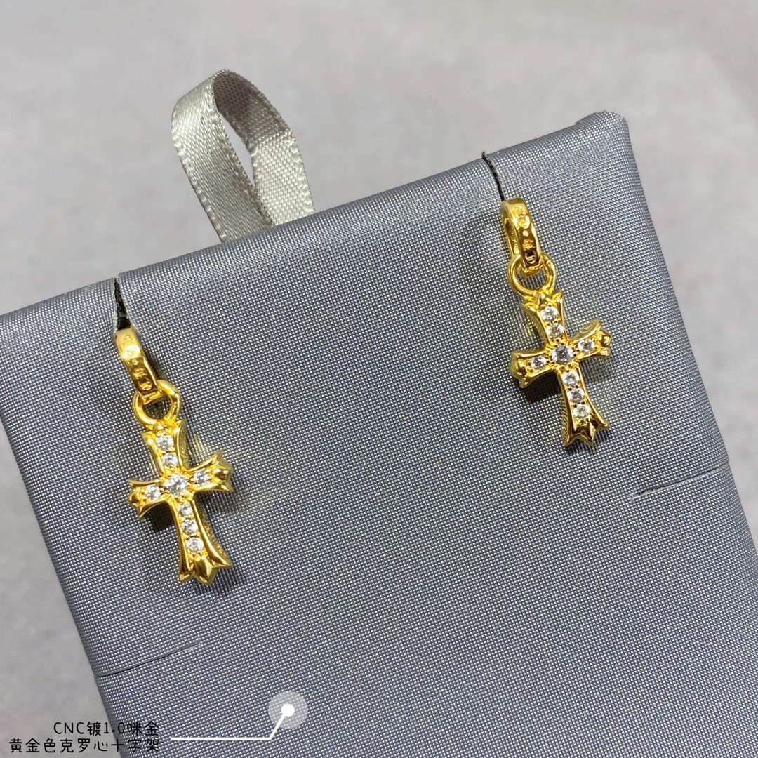 Chrome Hearts Cross Earrings