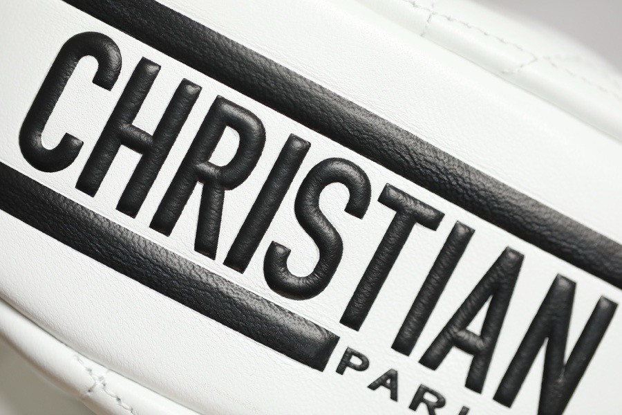 Lambskin Cannage Small Dior Vibe Hobo Bag White