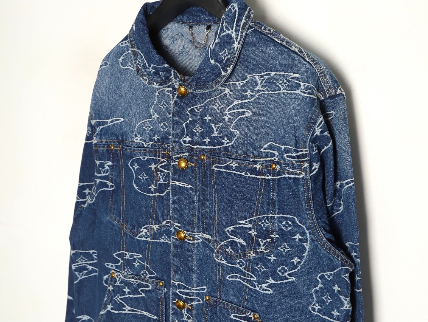 Louis Vuitton LV Pharrell nigo Tyler Denim Jacket Suit