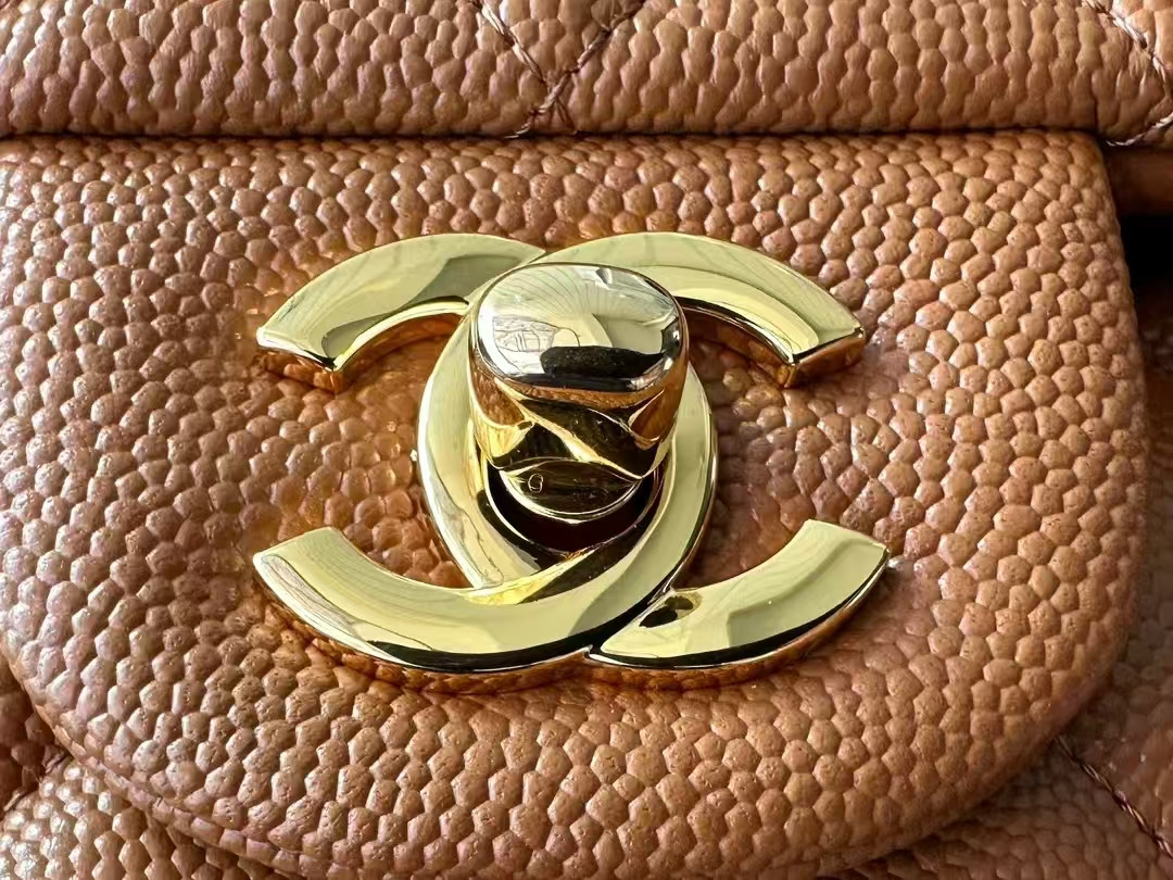 CHANEL SMALL CLASSIC HANDBAG Grained Calfskin 14.5×23×6cm