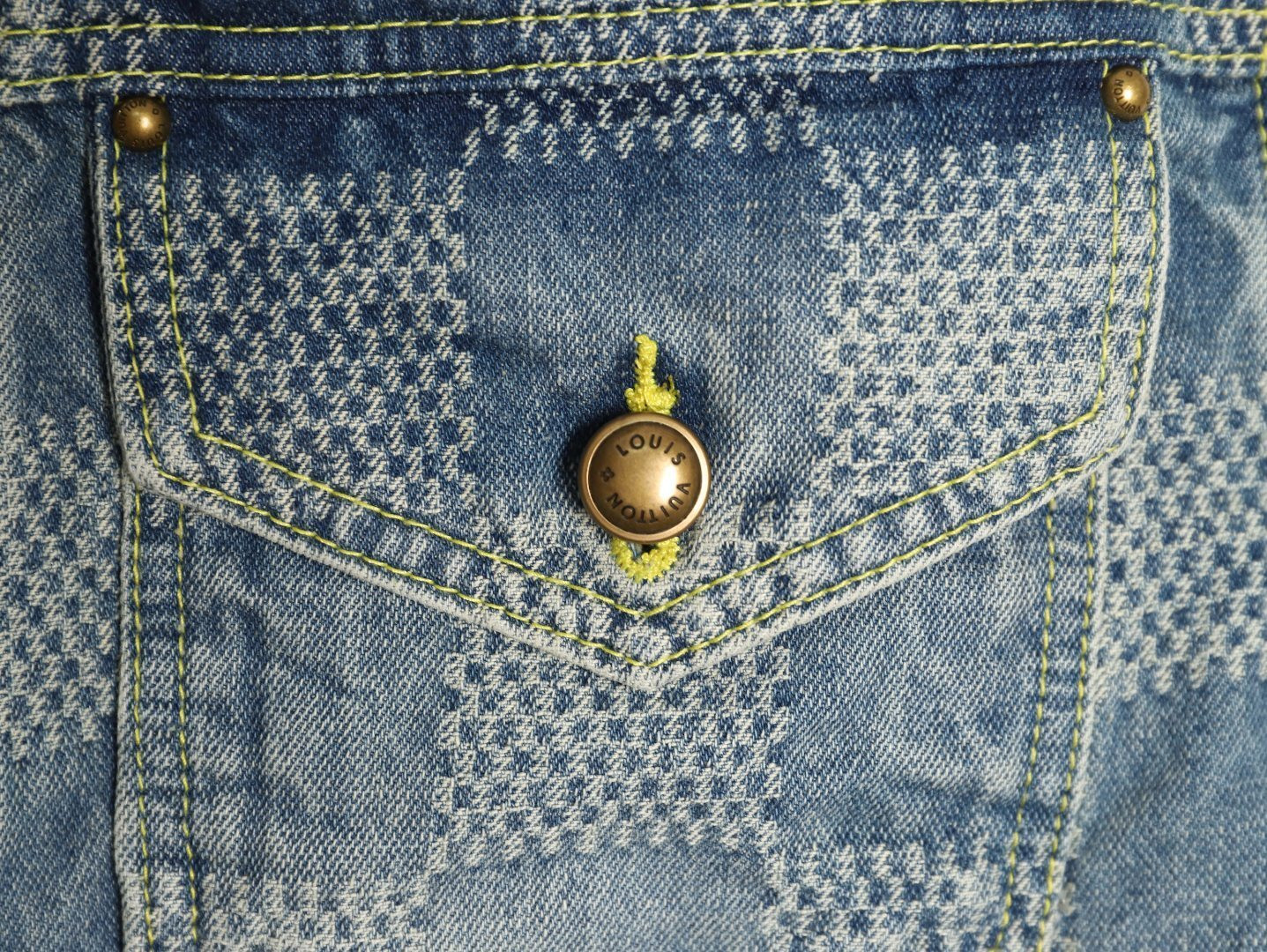 Louis Vuitton LV 24ss Denim Coats Suit