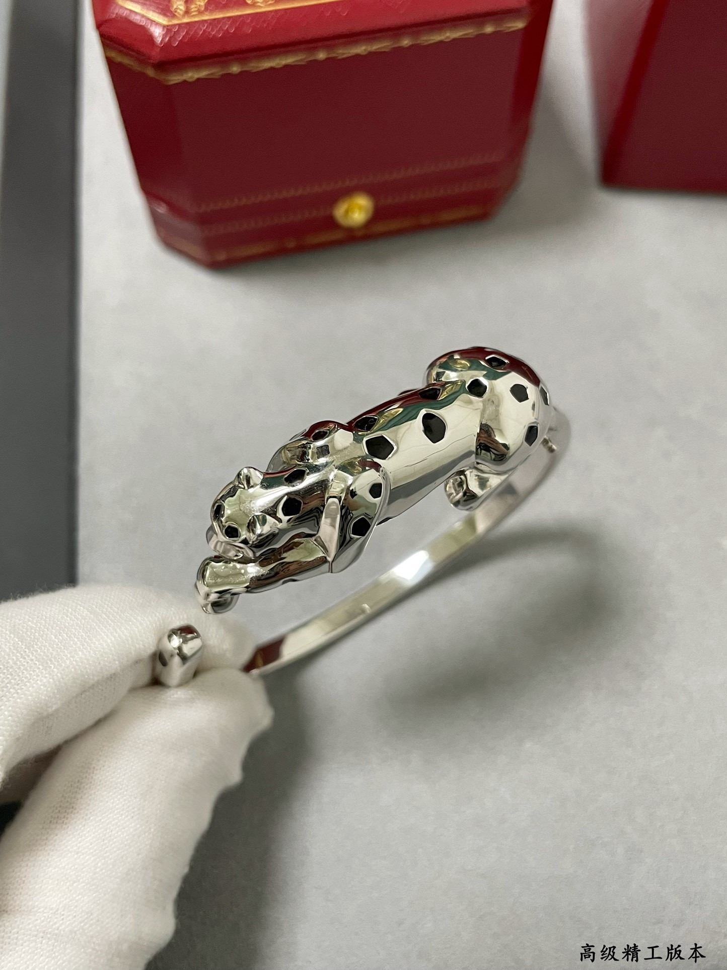 Cartier Light Gold Spotted Leopard Bracelet