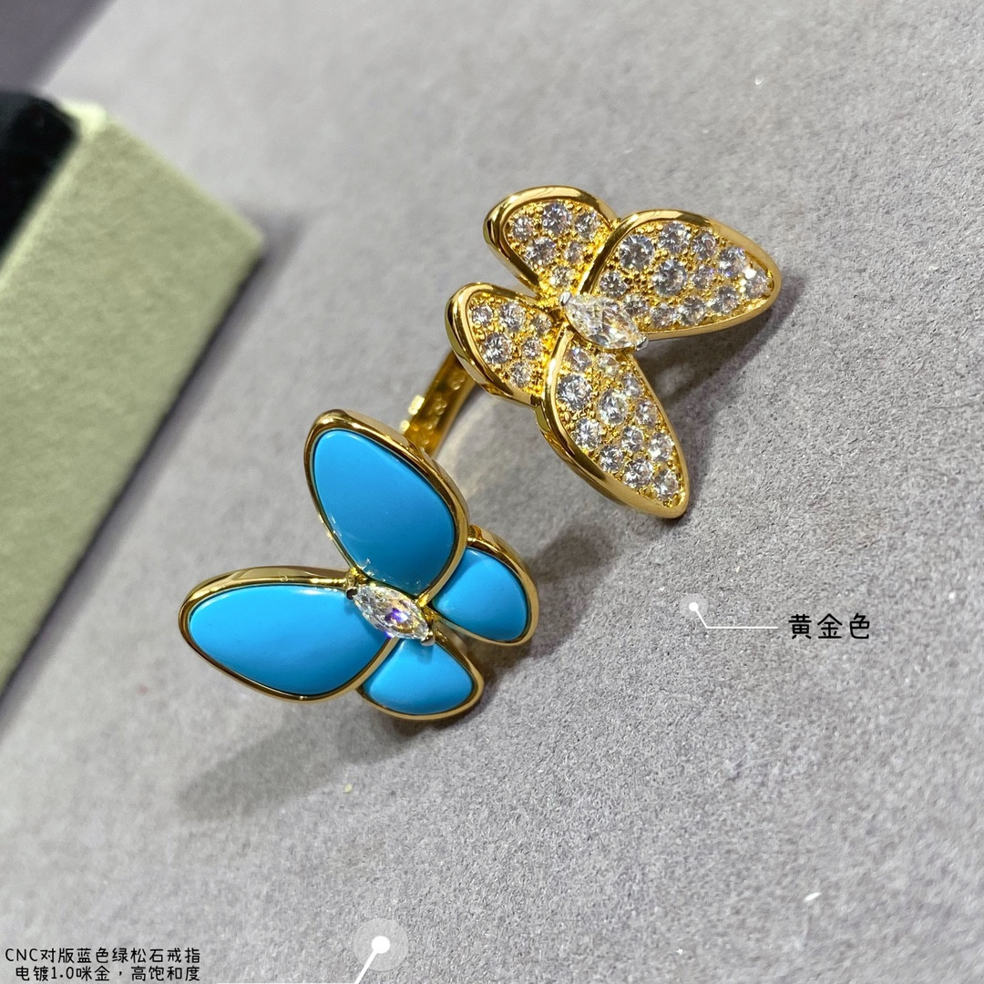 Van Cleef & Arpels Blue turquoise butterfly Ring