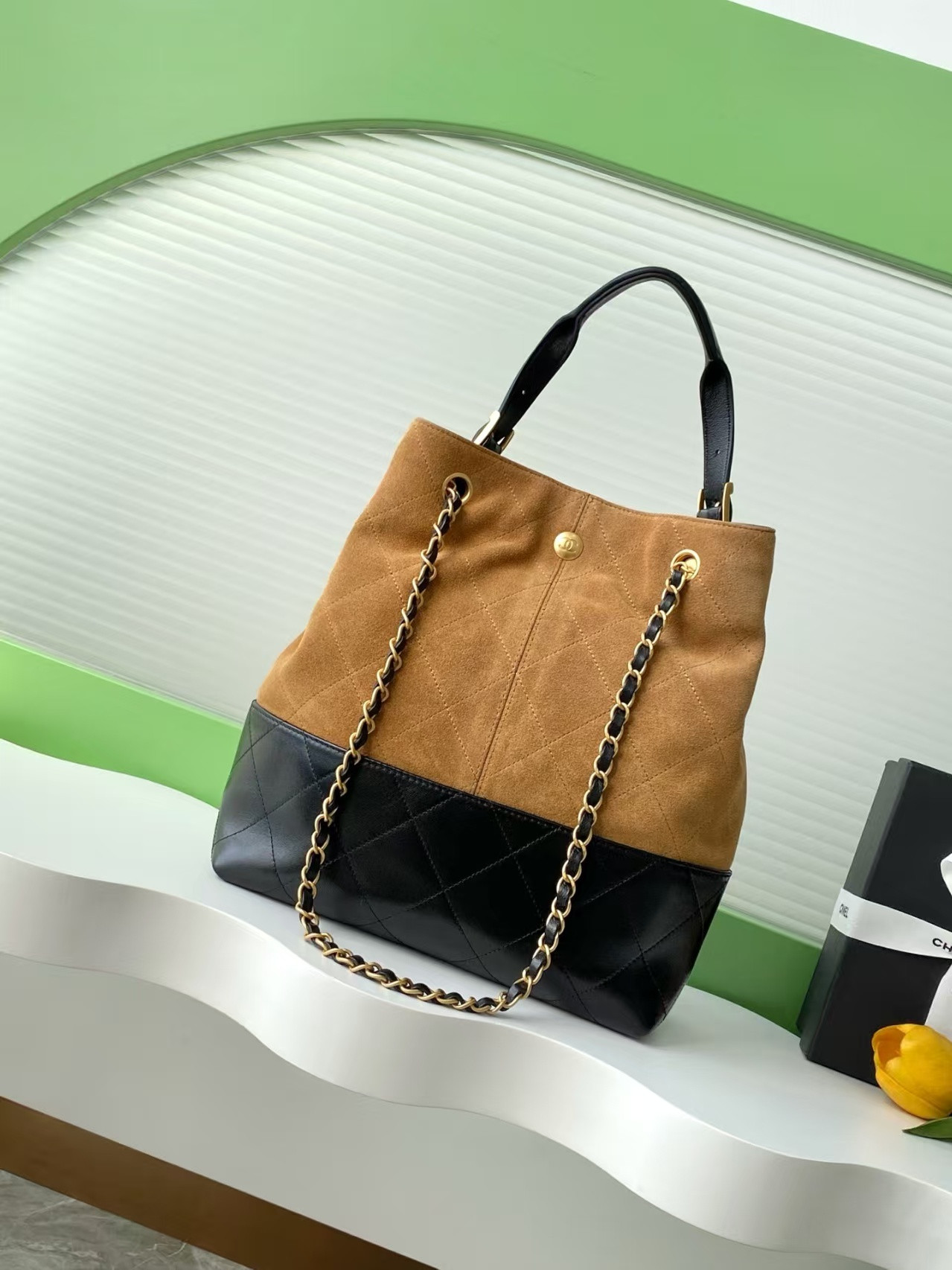 Ch*el shopping bag as5636 33x29x11cm