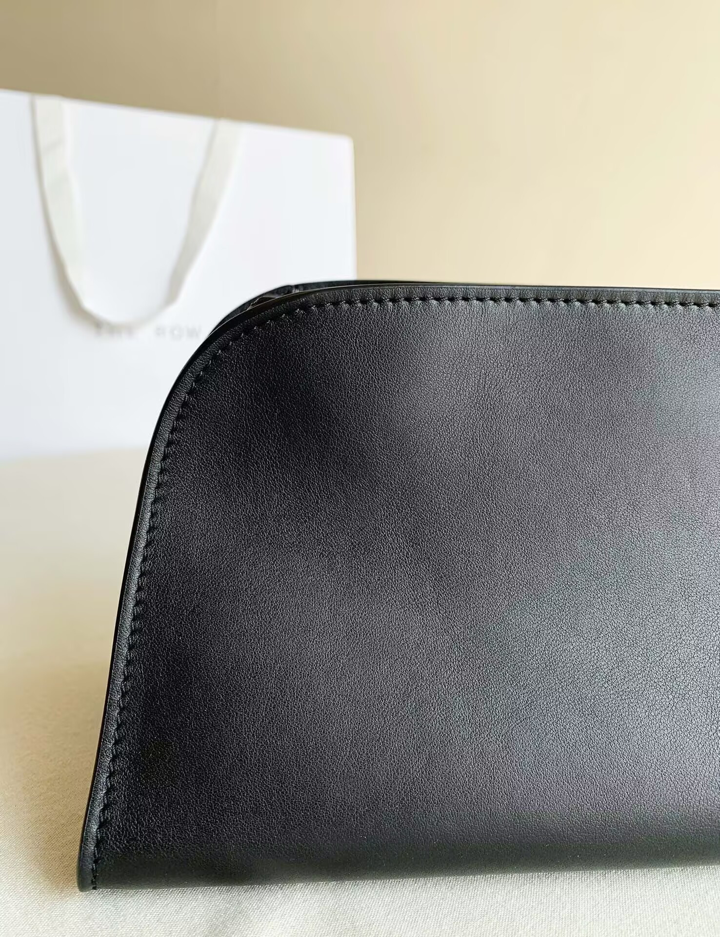 The Row Peggy Clutch in Leather 28x13x14cm