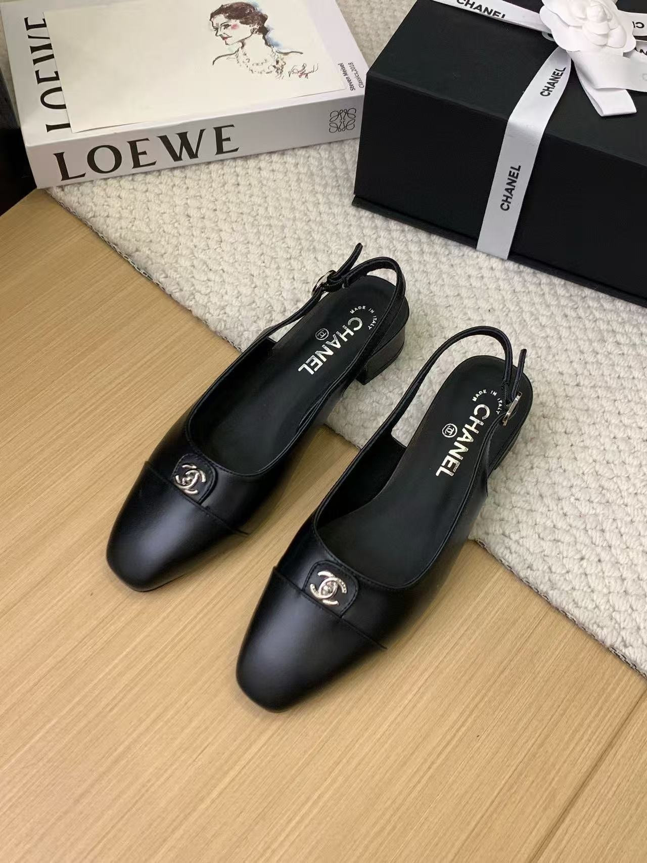 UA Chanel Slingbacks