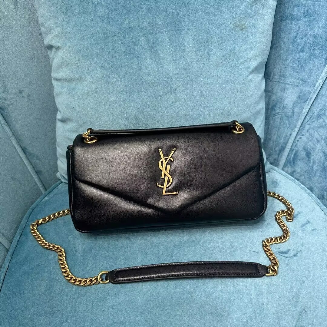 YSL Calypso small in plunged lambskin 26x14x7cm