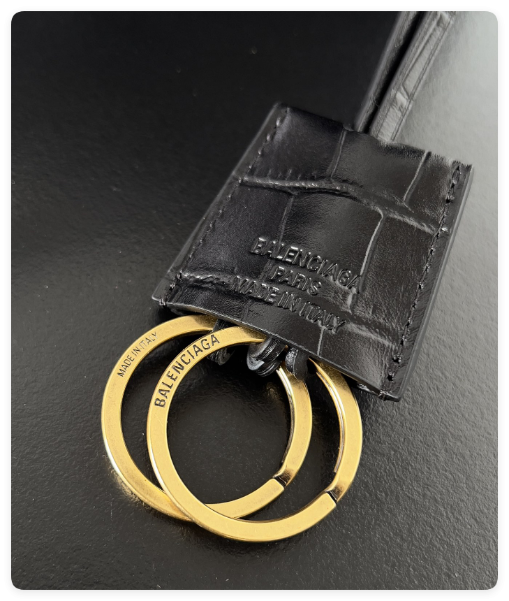 Balenciaga Rodeo Mediun Croc-Embossed Top-Handle Bag 35x23.3x10.9cm