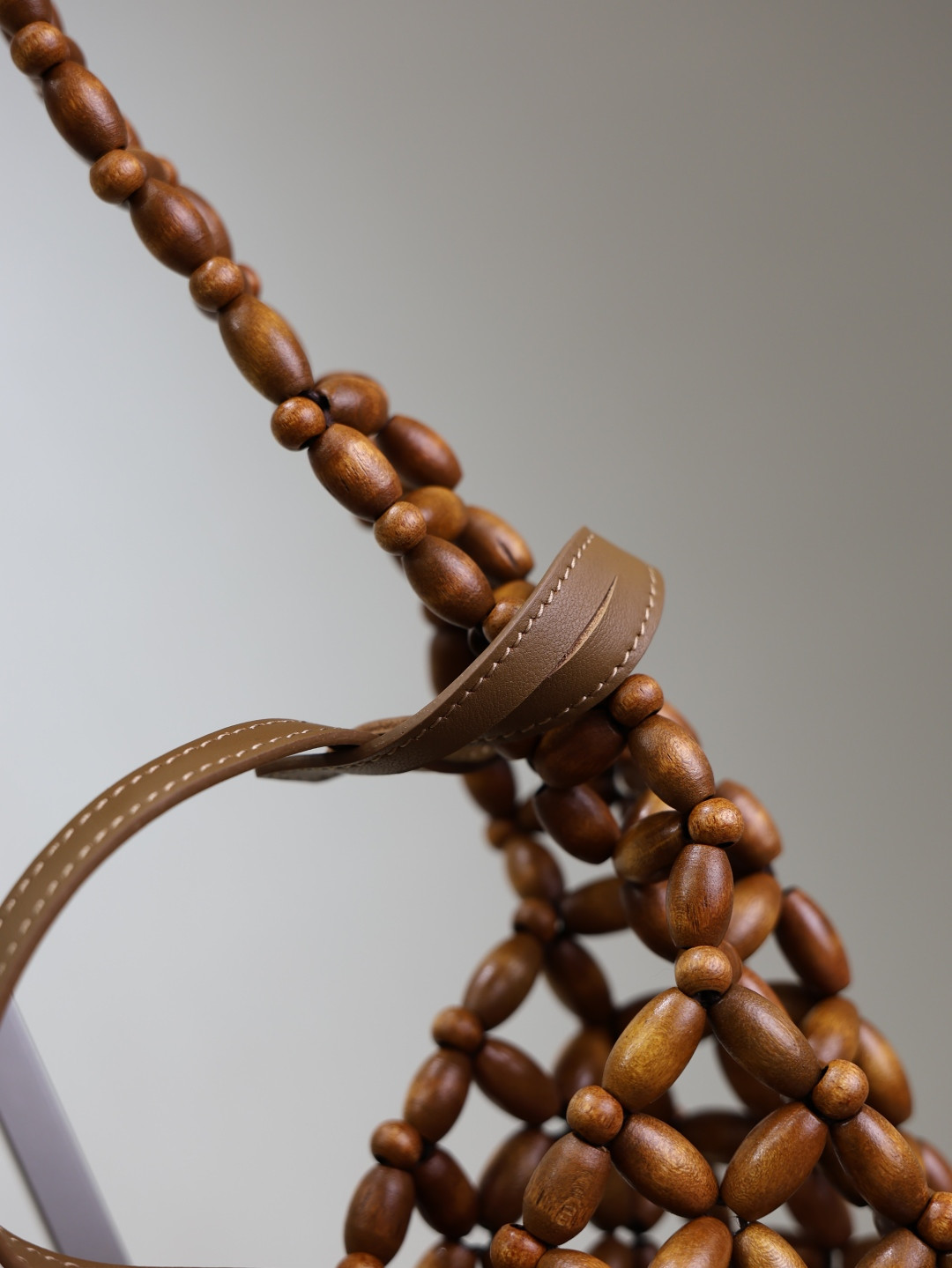 YSL LE 5 à 7 wood beads 23x22x8.5cm