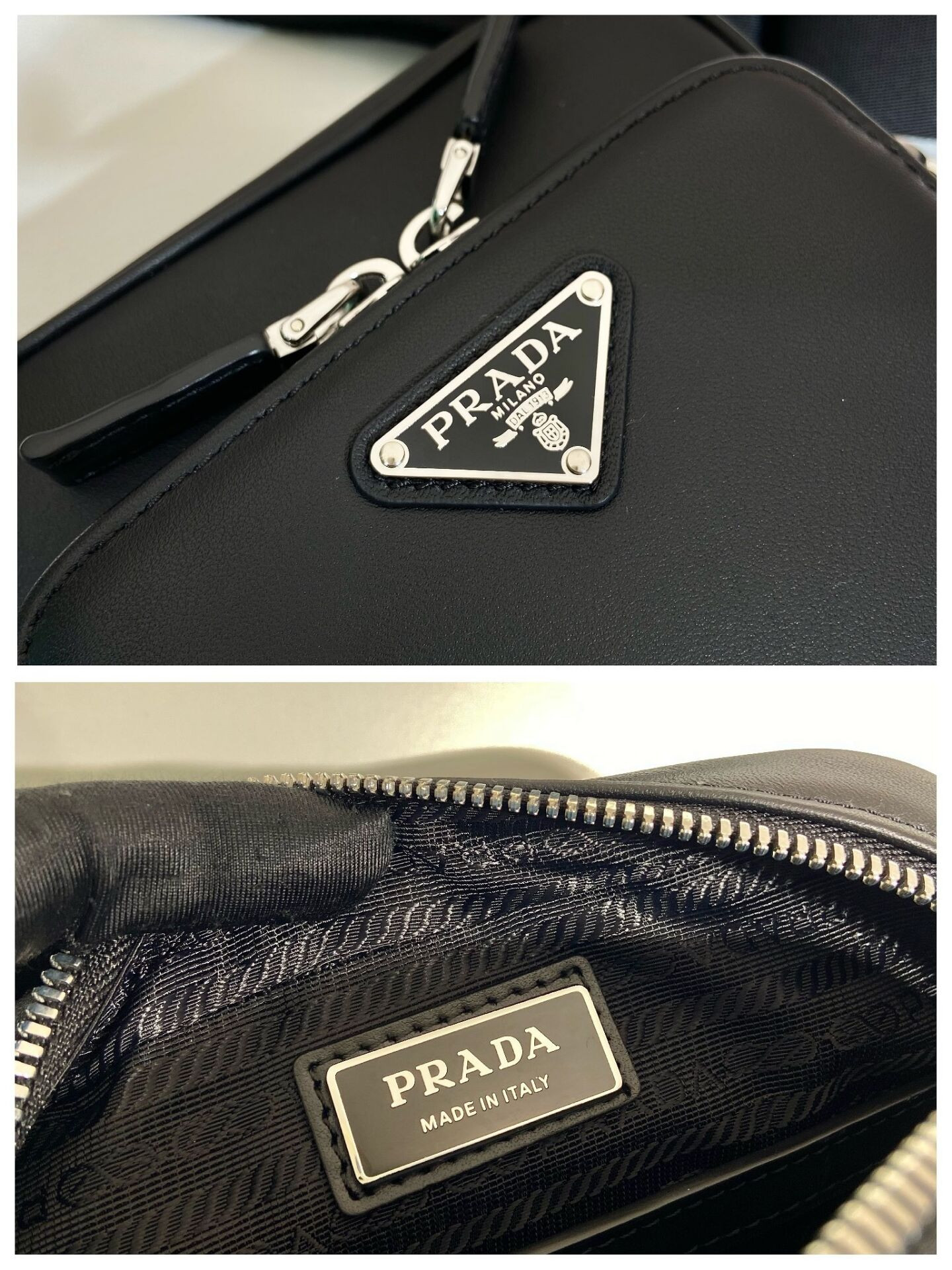 Prada Leather Bag 16x18.5x5cm