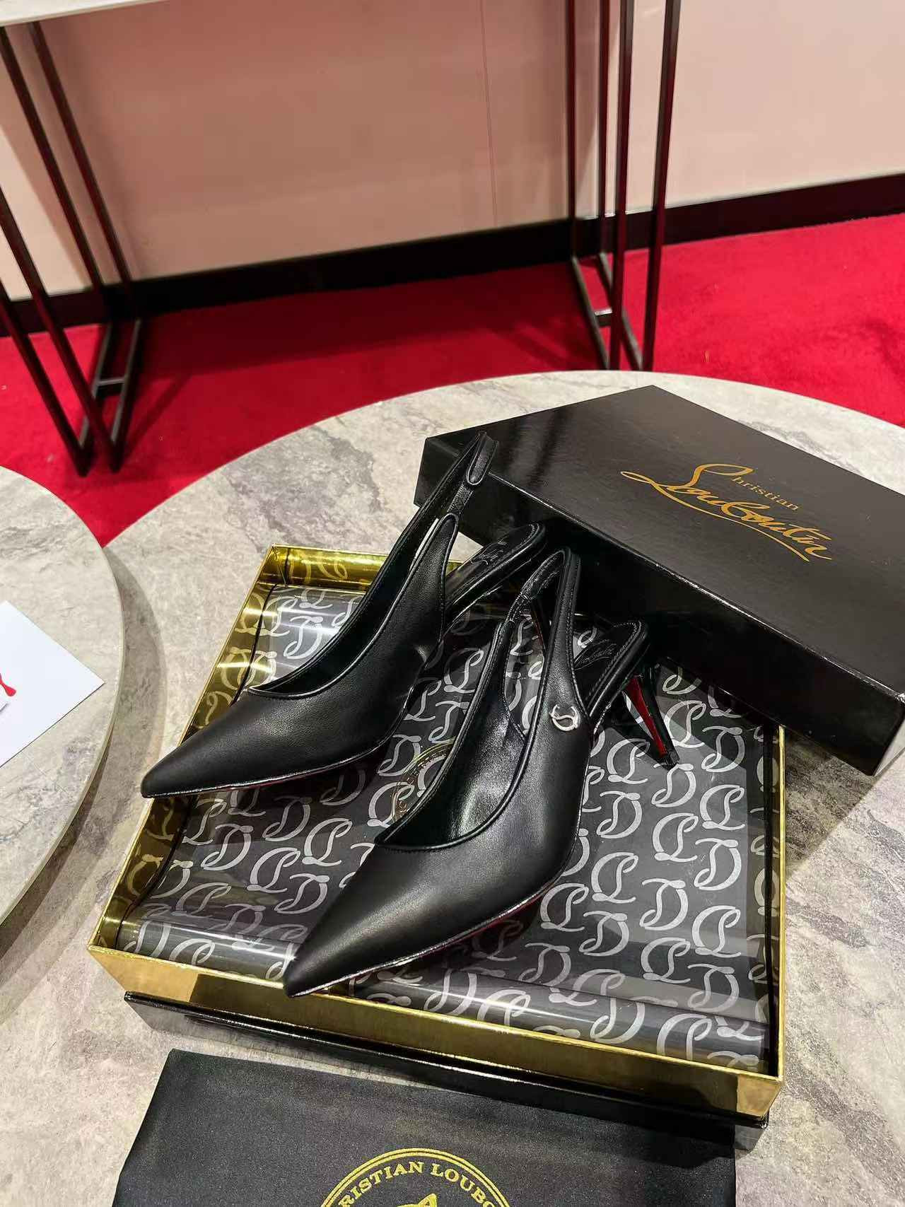 UA Christian Louboutin Sporty Kate Sling 65mm