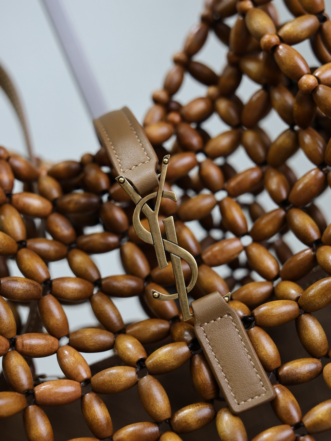 YSL LE 5 à 7 wood beads 23x22x8.5cm