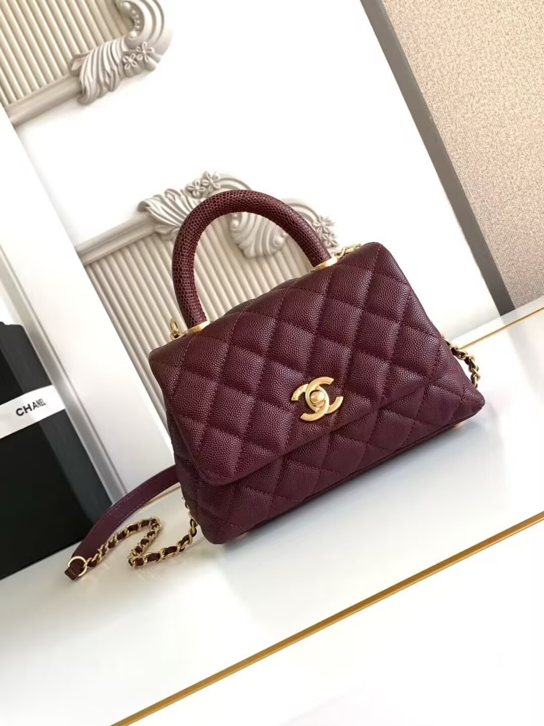 CHANEL mini coco handle 13x19x9cm
